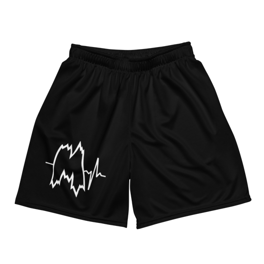 Black Unisex Mesh Shorts